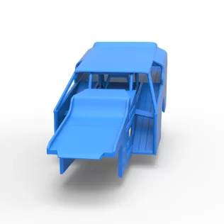 Shell of Vintage Dirt Modified stock car Version 3 Scale 1:25 - Model thumbnail 4