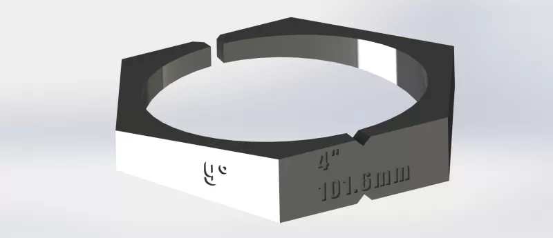 PAIR of exhaust pie cut jig 2.5" 3" 3.5" 4" inch 9 and 15 deg - Model preview 4