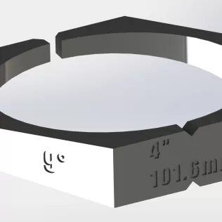 PAIR of exhaust pie cut jig 2.5" 3" 3.5" 4" inch 9 and 15 deg - Model thumbnail 4