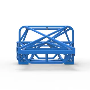Frame of Vintage Dirt late model Race car Scale 1:25 - Model thumbnail 11