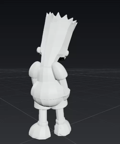 Bart Simpson – Figura Fan Art 3D para Impresión - Model preview 3