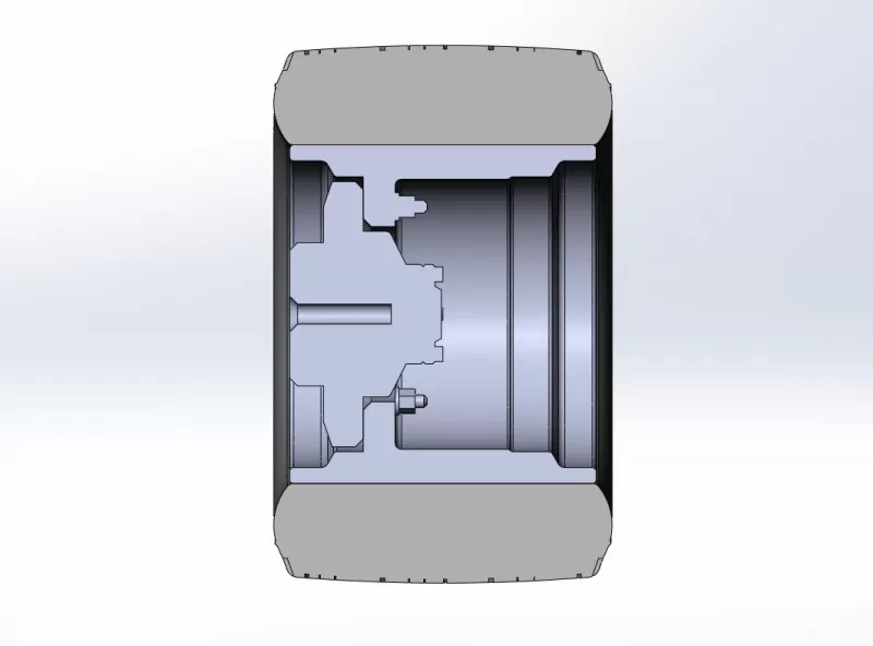 Wheel from Asphalt Modified stock car Version 6 Scale 1:25 - Model preview 11