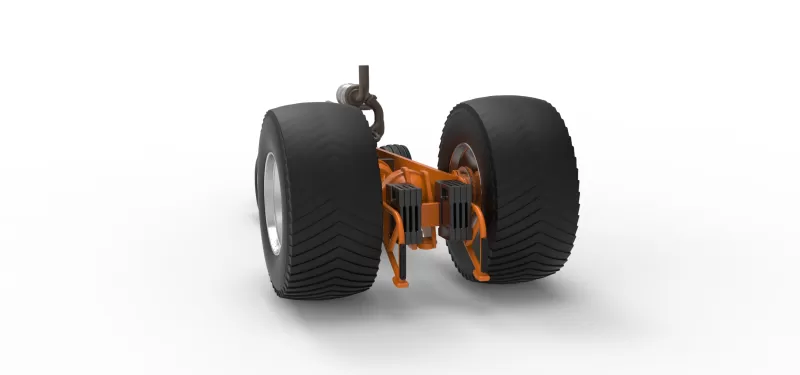 Pro Stock Pulling Tractor Base Version 2 Scale 1:25 - Model preview 11