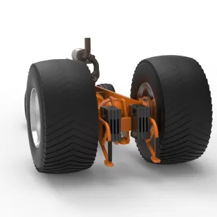 Pro Stock Pulling Tractor Base Version 2 Scale 1:25 - Model thumbnail 11