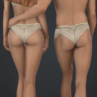 Adam und eva er umarmt sie - Model thumbnail 4