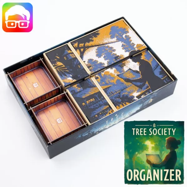 Tree Society board game organizer by @ammedia3d - Model preview 1