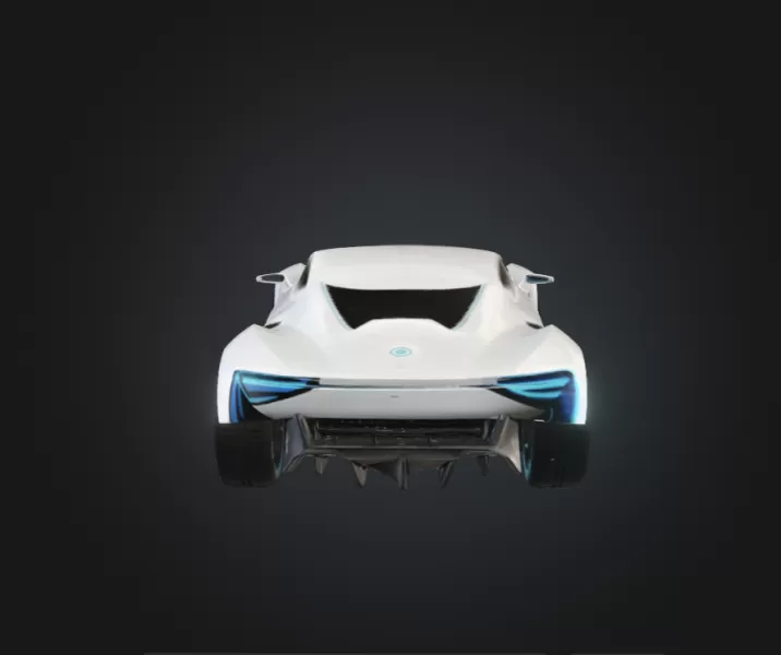 Sci-fi car - Model preview 3