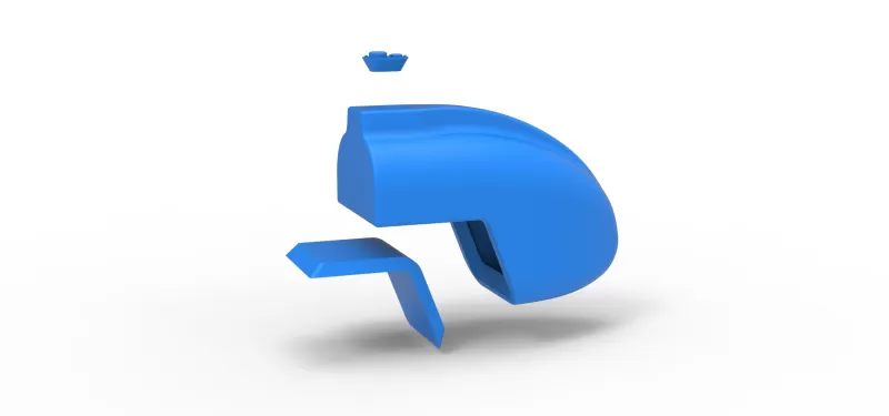 Tail tank of Silver Crown Car Scale 1:25 - Model preview 10