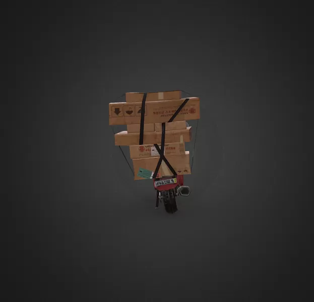 Splatoon 3 Delivery Motorcycle - Model preview 3