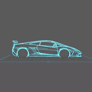 Lamborghini - Gallardo Squadra Corse Wall Art