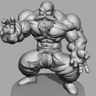 Master Roshi full Power - Model thumbnail 10