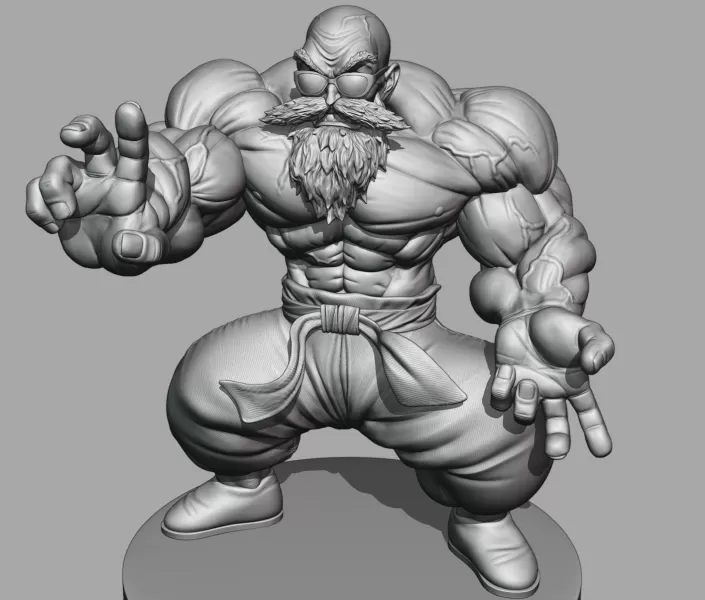 Master Roshi full Power - Model preview 10