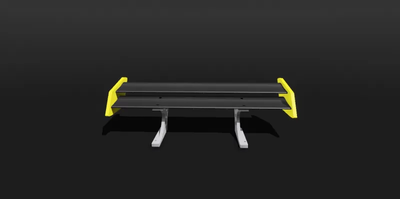 RC DRIFT CAR 1:10 DOUBLE DECK WING GT SPOILER - Model preview 4