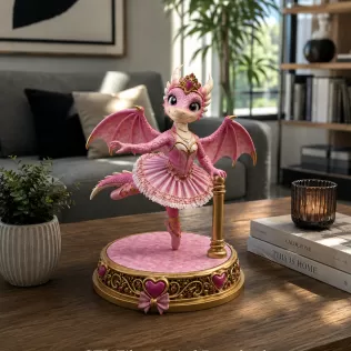Ballerina Dragon Princess STL File for 3D Printing - Model thumbnail 2