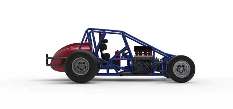 Dirt Silver Crown Car Base Scale 1:25 - Model preview 22