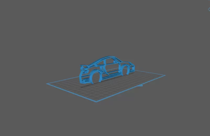 Porsche - 996 GT2 Wall Art - Model preview 1