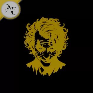Joker - Silhouette - 2D Wall Art Decor