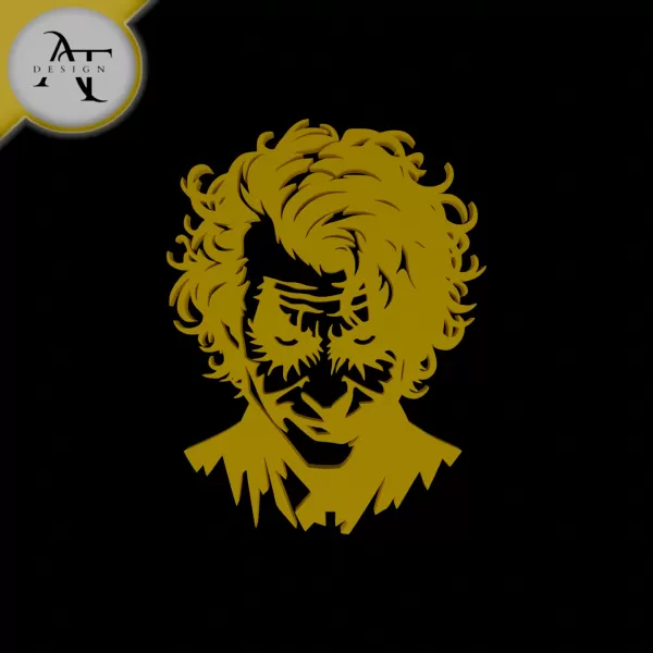 Joker - Silhouette - 2D Wall Art Decor - Model preview 1