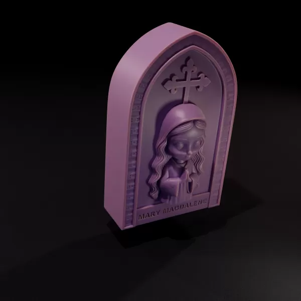 Mary Magdalene - Printable 3D Model - Model preview 3
