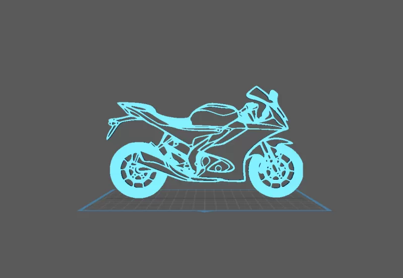 Yamaha - YZF 125 Wall Art - Model preview 2