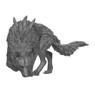 3D Printable Wild Wolf - Model thumbnail 2