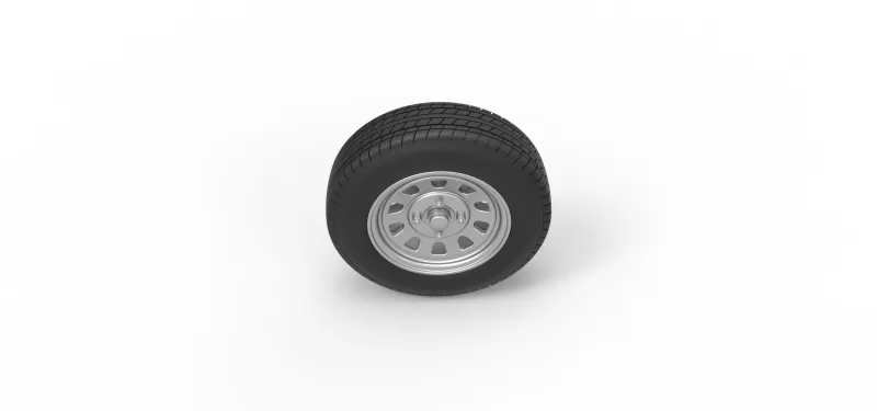 Wheel of New Zealand Ministock car Scale 1:25 - Model preview 6