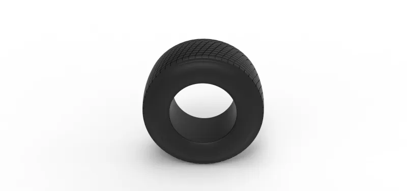 Rear tire of Vintage Champ car Scale 1:25 - Model preview 6