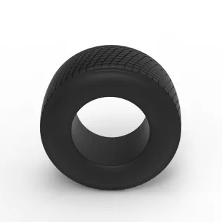 Rear tire of Vintage Champ car Scale 1:25 - Model thumbnail 6