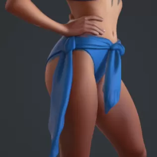 Frau mit bikini - Model thumbnail 2