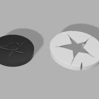 Mystic Rune Coasters - Fantasy Drink Set (4 Pack) - Model thumbnail 5