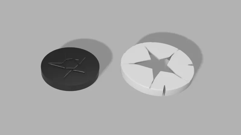 Mystic Rune Coasters - Fantasy Drink Set (4 Pack) - Model preview 5