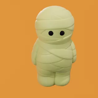Chibi Mummy 3D Printed Mold (STL) - Model thumbnail 2