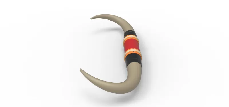 Bull horns for car ot truck Version 4 Scale 1:25 - Model preview 7