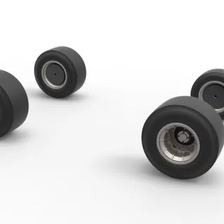 Wheel set of Vintage Asphalt Supermodified V2 Scale 1:25 - Model thumbnail 10