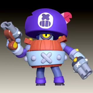 Darryl - Brawl Stars - Model thumbnail 8