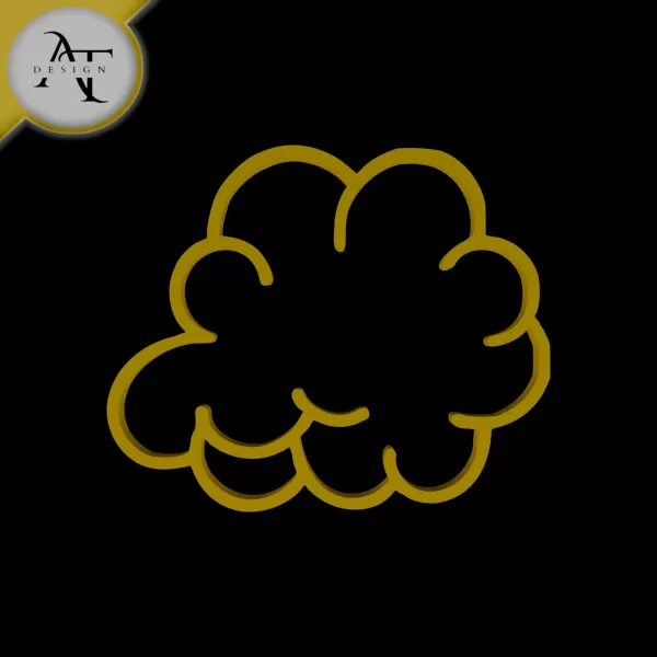 Simple Cloud Symbol - 2D Art - Model preview 1