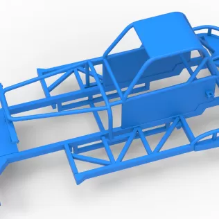 Frame of New Zealand Vintage Stock car Scale 1:25 - Model thumbnail 2