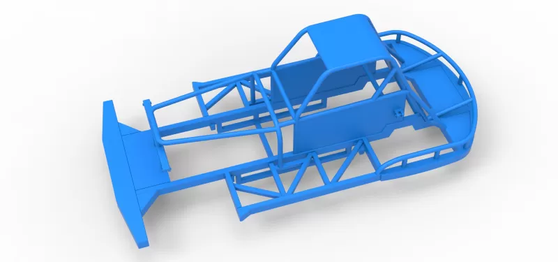 Frame of New Zealand Vintage Stock car Scale 1:25 - Model preview 2