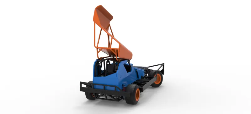BriSCA Formula 1 Stock Car for Dirt while turning V2 Scale 1:25 - Model preview 18