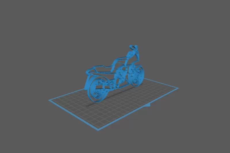 Kawazaki - GPZ 900 R Wall Art - Model preview 1