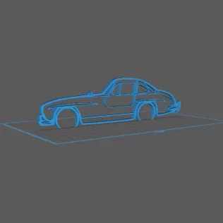 Mercedes - 300 LS Wall Art