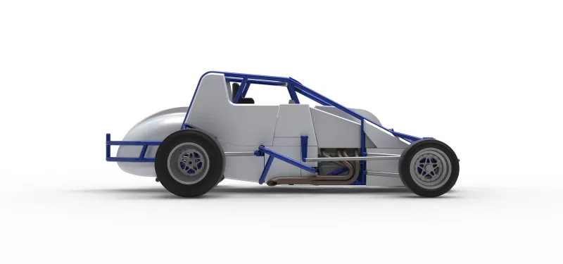 Pavement Silver Crown Car Scale 1:25 - Model preview 22