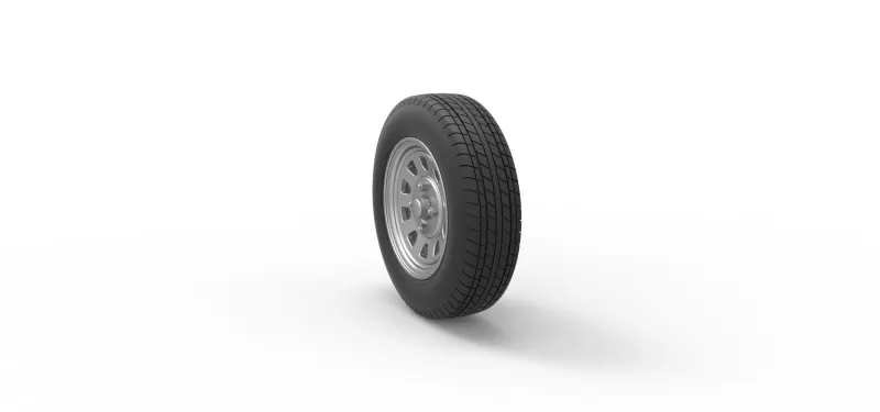 Wheel of New Zealand Ministock car Scale 1:25 - Model preview 8