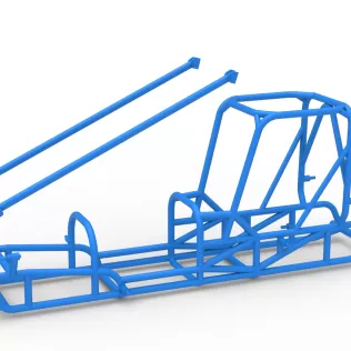 Frame of Dirt Silver Crown Champ car Scale 1:25 - Model thumbnail 18