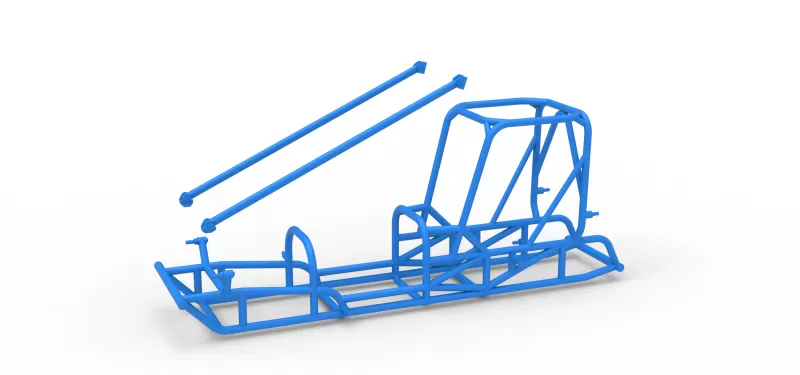 Frame of Dirt Silver Crown Champ car Scale 1:25 - Model preview 18