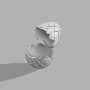Dragon Egg Container - Fantasy Halloween Box - Model thumbnail 1