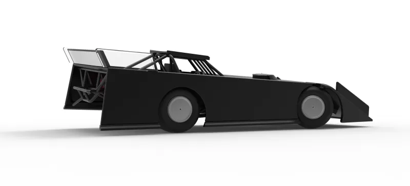 Wedge Dirt Late model while turning Scale 1:25 - Model preview 21