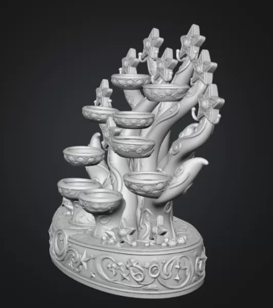 Celestial Star Tree Organizer STL File for 3D Print - Model preview 11