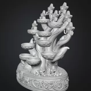Celestial Star Tree Organizer STL File for 3D Print - Model thumbnail 11