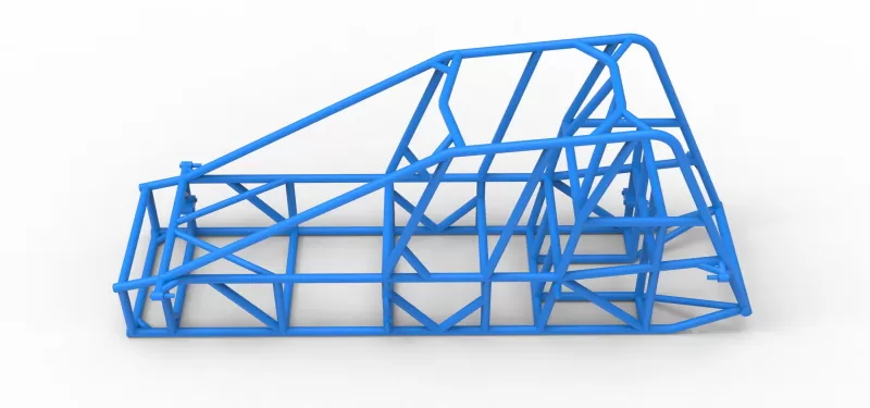 Frame of Experimental Pavement Silver Crown Car Scale 1:25 - Model preview 7